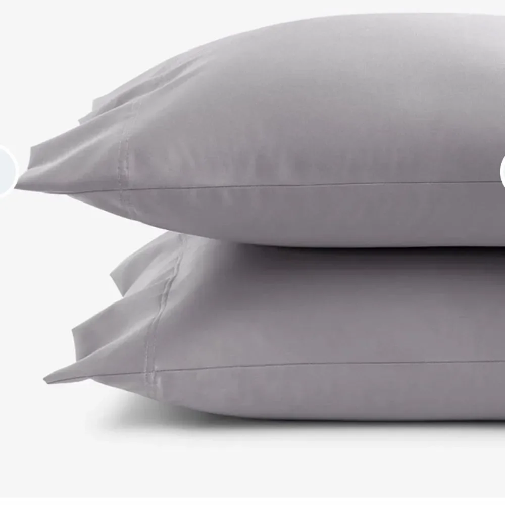 The Company Store Legends Premium Supima Cotton Pillowcase Set King Silver NWOT
